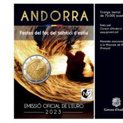 2 Euro Gedenkmnze Andorra 2023 Falles