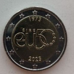 2 Euro Gedenkmnze Irland 2023  50 Jahrestag EU Beitritts