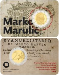 2 Euro Gedenkmnze Kroatien 2024 Marko  Marulic in der Coin Card